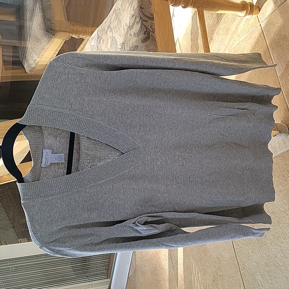 Grey with silver sequin tunic medium